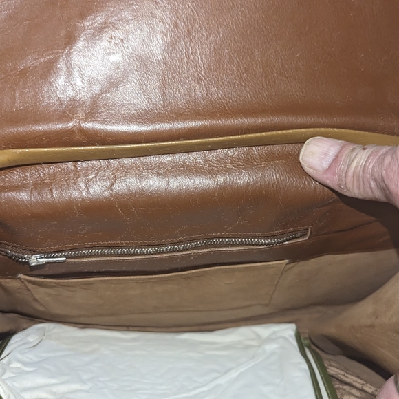 Vintage Rusty Brown Crock Embossed Leather really cool. - Picture 6 of 7